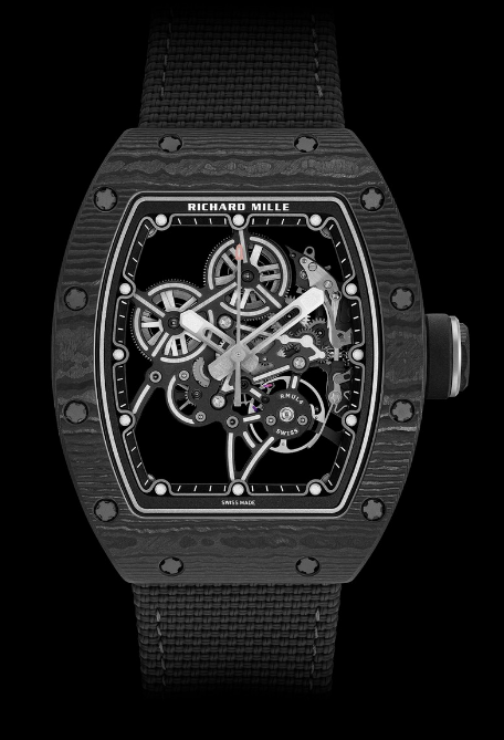 Review Fake Richard Mille RM 55-01 Black Carbon TPT® watch